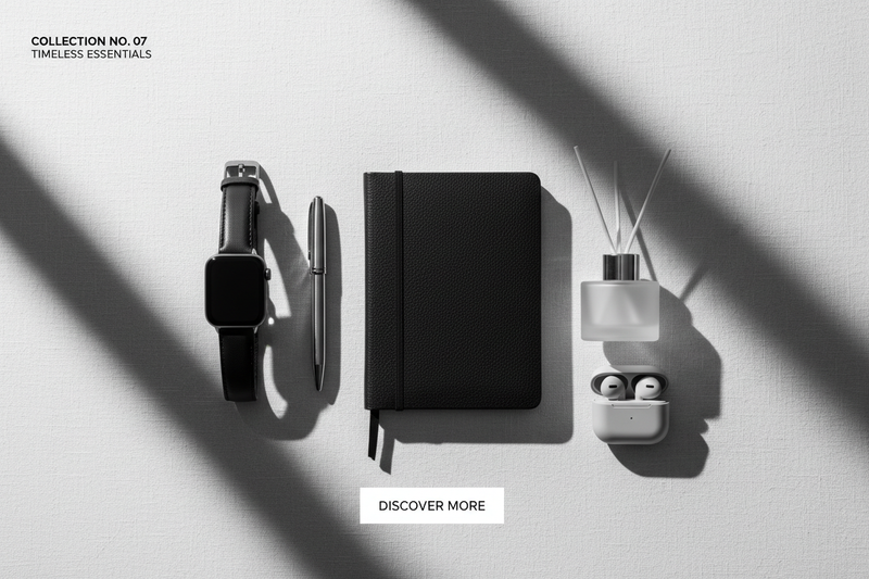 Black & White E-Commerce Hero Banner